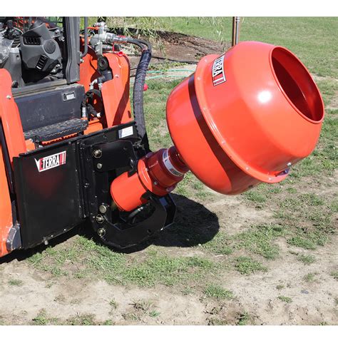 skid steer auger concrete mixer|eterra auger attachment.